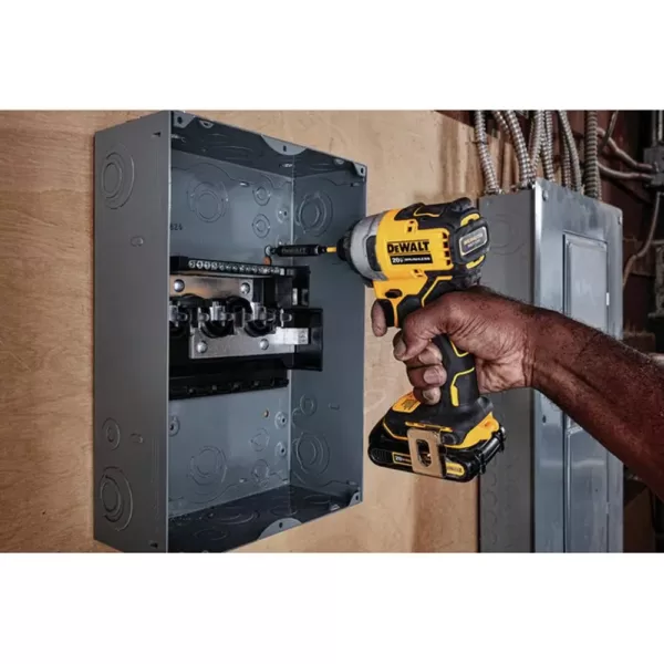 DEWALT ATOMIC 20-Volt MAX Cordless Brushless Compact 1/4 in. Impact Driver, (1) 20-Volt 1.3Ah Battery, Charger & Bag