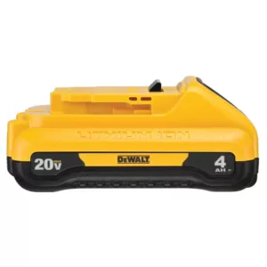 DEWALT ATOMIC 20-Volt MAX Cordless Brushless Compact 1/4 in. Impact Driver, (1) 20-Volt 1.3Ah & (1) 20-Volt 4.0Ah Batteries