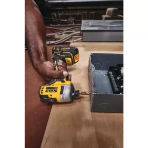 DEWALT ATOMIC 20-Volt MAX Cordless Brushless Compact 1/4 in. Impact Driver, (2) 20-Volt 1.3Ah & (2) 20-Volt 2.0Ah Batteries