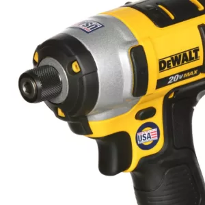 DEWALT 20-Volt MAX Cordless 1/4 in. Impact Driver, (1) 20-Volt 3.0Ah Battery & Charger