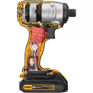 DEWALT 20-Volt MAX Lithium-Ion Cordless 1/4 in. Impact Driver (Tool-Only) with 20-Volt MAX Compact Li-Ion 3.0 Ah Battery Pack