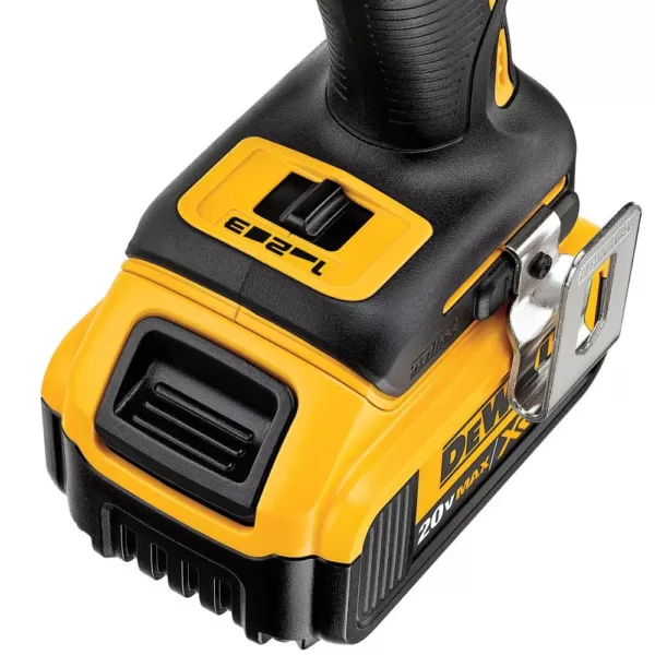 DEWALT 20-Volt MAX XR Cordless Brushless 3-Speed 1/4 in. Impact Driver, (2) 20-Volt 4.0Ah Batteries & (1) 20-Volt 5.0Ah Battery