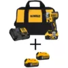 DEWALT 20-Volt MAX XR Cordless Brushless 3-Speed 1/4 in. Impact Driver with (3) 20-Volt 5.0Ah Batteries & Charger