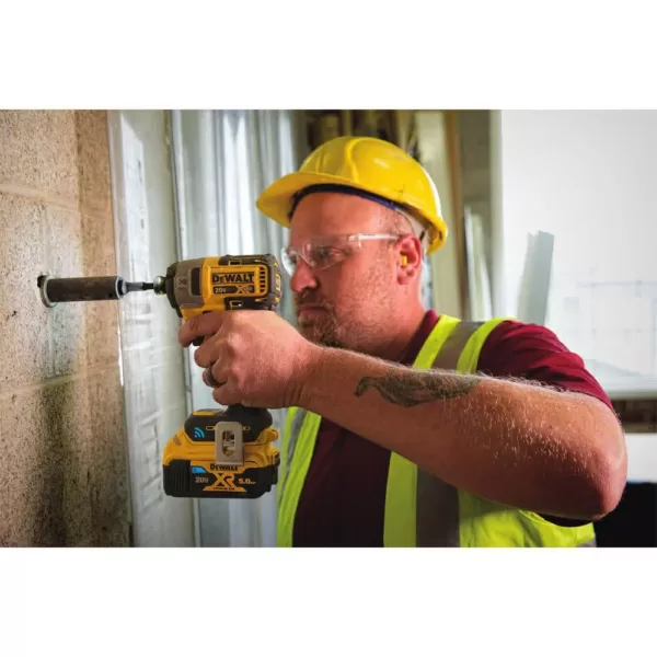 DEWALT 20-Volt MAX XR with Tool Connect Cordless Brushless 1/4 in. Impact Driver with (2) 20-Volt 5.0Ah Batteries & Charger