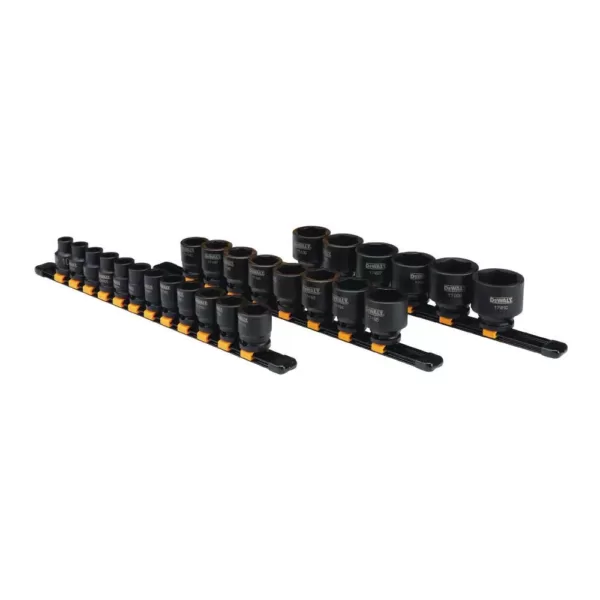 DEWALT 1/2 in. Drive Metric Impact Socket Set (26-Piece)