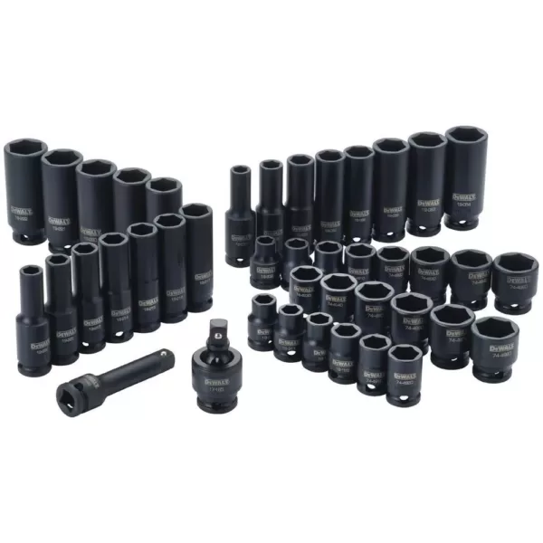 DEWALT 3/8 in. Drive Impact Socket Set (42-Piece)