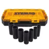 DEWALT 1/2 in. Drive SAE Deep Impact Socket Set (7-Piece)