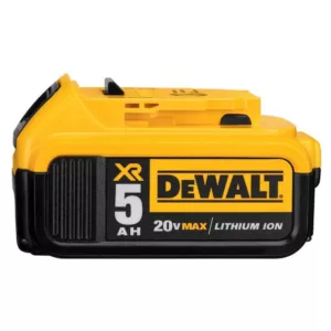 DEWALT 20-Volt MAX XR Cordless Brushless 1/2 in. Mid-Range Impact Wrench Detent Pin, (2) 20-Volt 5.0Ah Batteries & Charger