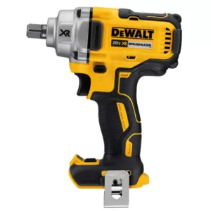 DEWALT 20-Volt MAX XR Cordless Brushless 1/2 in. Mid-Range Impact Wrench Detent Pin Anvil, (1) 20-Volt 5.0Ah Battery & Charger