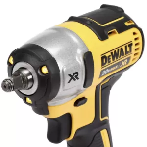 DEWALT 20-Volt MAX XR Cordless Brushless 3/8 in. Compact Impact Wrench, (2) 20-Volt 4.0Ah Batteries & (1) 20-Volt 5.0Ah Battery