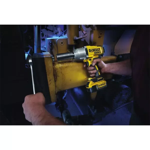 DEWALT 20-Volt MAX XR Cordless Brushless 1/2 in. High Torque Impact Wrench with Detent Pin Anvil, (2) 20-Volt 5.0Ah Batteries