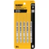 DEWALT 3 in. 14 TPI Thick Metal Cutting Jig Saw Blade Bi-Metal T-Shank (5-Pack)