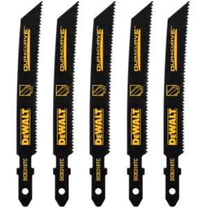 DEWALT 3-5/8 in. 18 TPI T-Shank Medium Metal Cutting Jig Saw Blade (5-Pack)