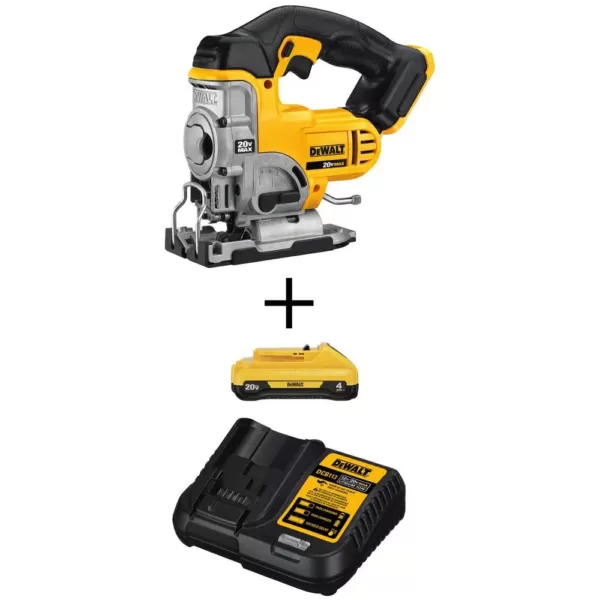 DEWALT 20-Volt MAX Cordless Jig Saw with (1) 20-Volt Battery 4.0Ah & Charger