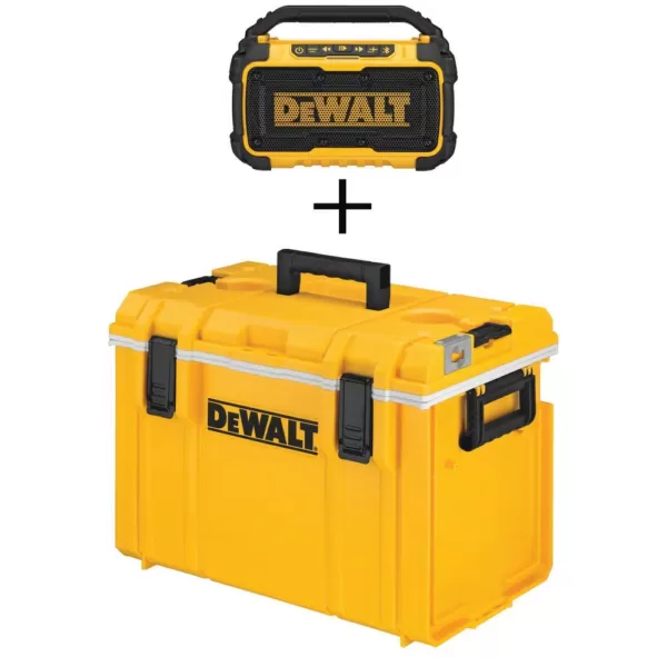 DEWALT 20-Volt MAX Bluetooth Speaker with 22 in. ToughSystem Tool Box