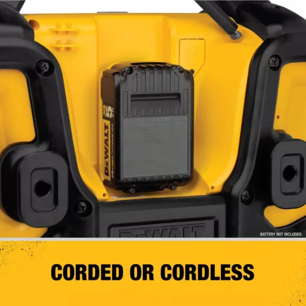 DEWALT 20-Volt MAX Bluetooth Radio with built-in Charger