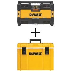 DEWALT TOUGHSYSTEM Radio with Bonus TOUGHSYSTEM 22 in. Tool Box Cooler