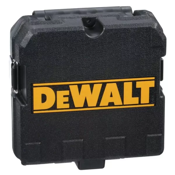 DEWALT 165 ft. Red Self-Leveling Cross-Line and Plumb Spot Laser Level with (3) AAA Batteries & Case