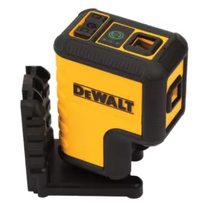 DEWALT 120 ft. Green Self-Leveling 3-Spot Laser Level with (2) AA Batteries & Case