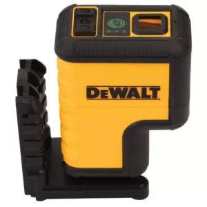 DEWALT 120 ft. Green Self-Leveling 3-Spot Laser Level with (2) AA Batteries & Case