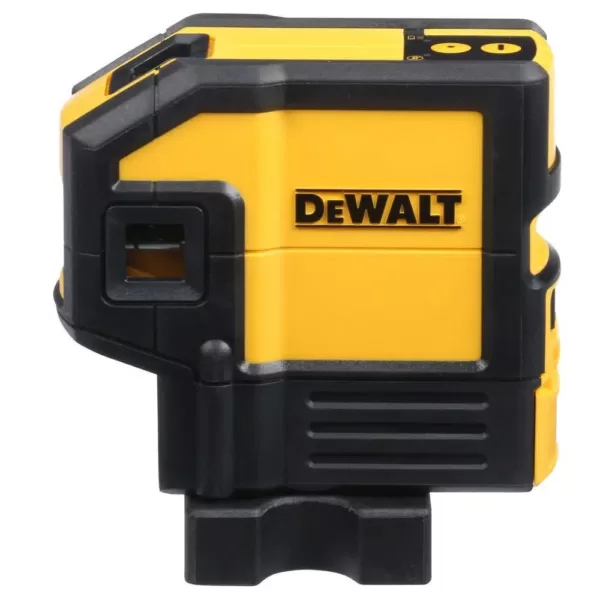 DEWALT 165 ft. Red Self-Leveling 5-Spot & Horizontal Line Laser Level with (3) AA Batteries & Case