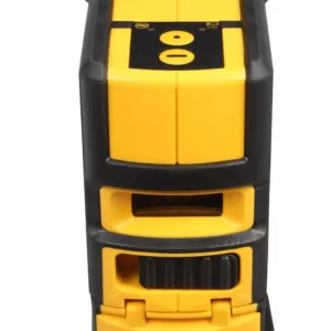 DEWALT 165 ft. Red Self-Leveling 5-Spot & Horizontal Line Laser Level with (3) AA Batteries & Case