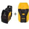 DEWALT Green Cross Line Laser Level with Bonus Stud Finder