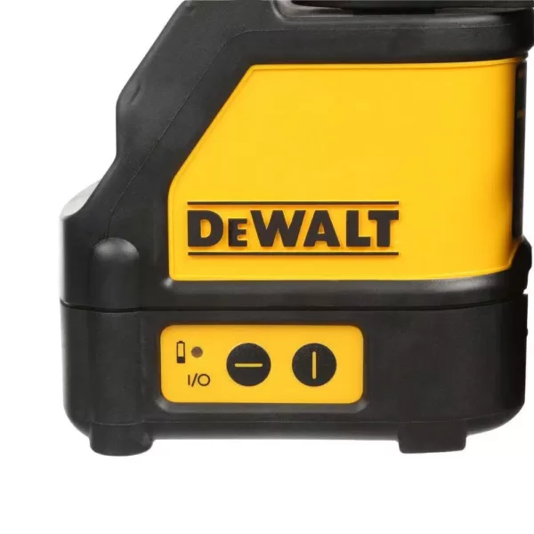 DEWALT 165 ft. Red Self-Leveling Cross-Line Laser Level with (3) AA Batteries & Case