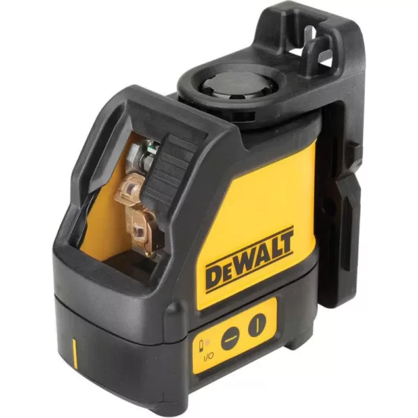 DEWALT 165 ft. Red Self-Leveling Cross-Line Laser Level with (3) AA Batteries & Case