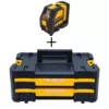 DEWALT 12-Volt MAX Li-Ion 165 ft. Green Self-Leveling Cross-Line Laser Level with Bonus Small Parts & Tool Storage Organizer