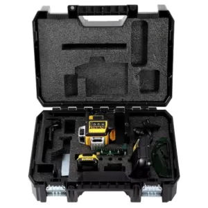 DEWALT 12-Volt MAX Lithium-Ion 100 ft. Green Self-Leveling 3-Beam 360 Degree Laser Level with 2.0Ah Battery, Charger & Case