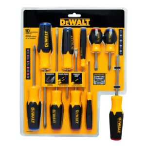 DEWALT Chrome Vanadium Mechanics Tool Set (192-Piece) with Plier Set (3-Piece) and Screwdriver Set (10-Piece)