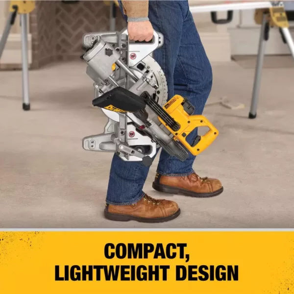 DEWALT 20-Volt MAX Lithium-Ion Cordless 7-1/4 in. Miter Saw with 20-Volt MAX XR Premium Lithium-Ion (1) 5.0Ah Battery