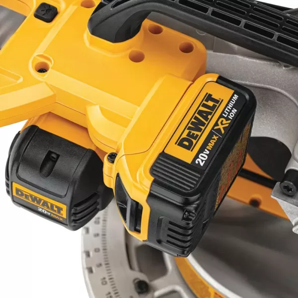 DEWALT 20-Volt MAX Cordless 7-1/4 in. Sliding Miter Saw with (1) 20-Volt Battery 4.0Ah & Oscillating Tool