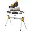 DEWALT FLEXVOLT 120-Volt MAX Cordless Brushless 12 in. Miter Saw with AC Adapter, (2) FLEXVOLT 6.0Ah Batteries & Stand