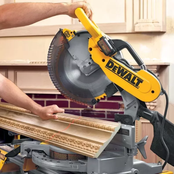 DEWALT 15 Amp Corded 12 in. Double-Bevel Compound Miter Saw