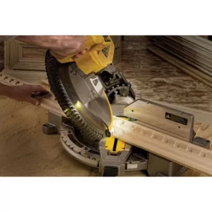 DEWALT 15 Amp Corded 12 in. Double-Bevel Compound Miter Saw with XPS Light