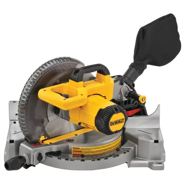 DEWALT 15 Amp Corded 10 in. Compound Single Bevel Miter Saw with Bonus Heavy-Duty Miter Saw Stand