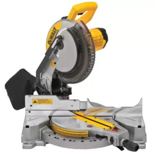 DEWALT 15 Amp Corded 10 in. Compound Single Bevel Miter Saw with Bonus Heavy-Duty Miter Saw Stand