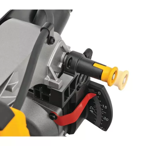 DEWALT 15 Amp Corded 12 in. Compound Single Bevel Miter Saw with 12 in. Miter Saw Blade 32-Teeth and 80-Teeth (4-Pack)