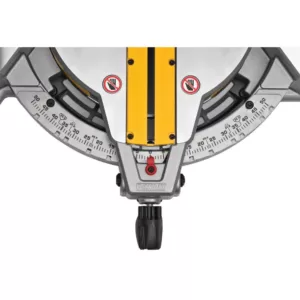 DEWALT 15 Amp Corded 12 in. Compound Single Bevel Miter Saw with Heavy-Duty Work Stand