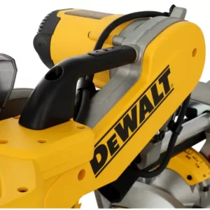 DEWALT 15 Amp Corded 12 in. Double Bevel Sliding Compound Miter Saw, Blade Wrench & Material Clamp