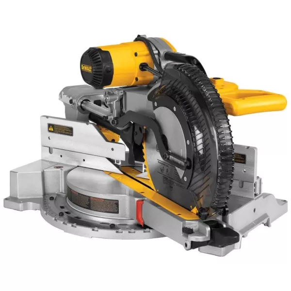 DEWALT 15 Amp Corded 12 in. Sliding Miter Saw with Rolling Miter Saw Stand