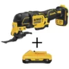 DEWALT ATOMIC 20-Volt MAX Cordless Brushless Oscillating Multi-Tool with (1) 20-Volt Battery 4.0Ah