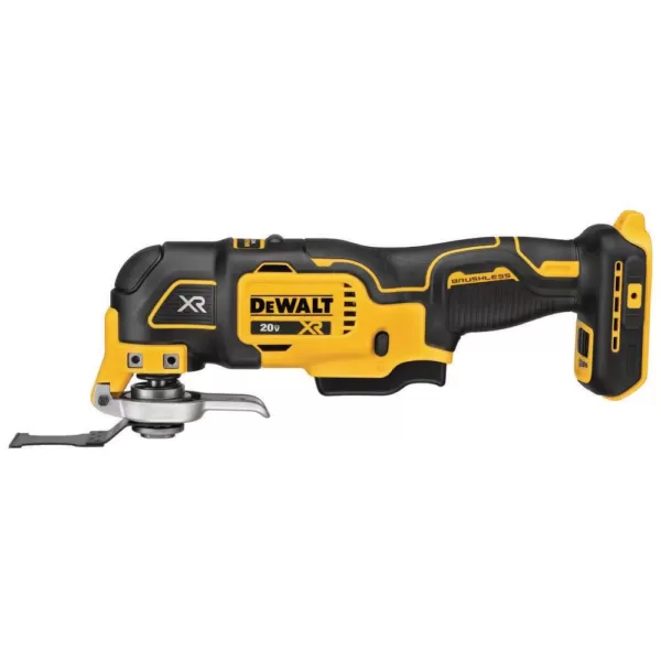 DEWALT 20-Volt MAX XR Cordless Brushless 3-Speed Oscillating Multi-Tool with (1) 20-Volt 2.0Ah Battery & (1) 4.0Ah Battery