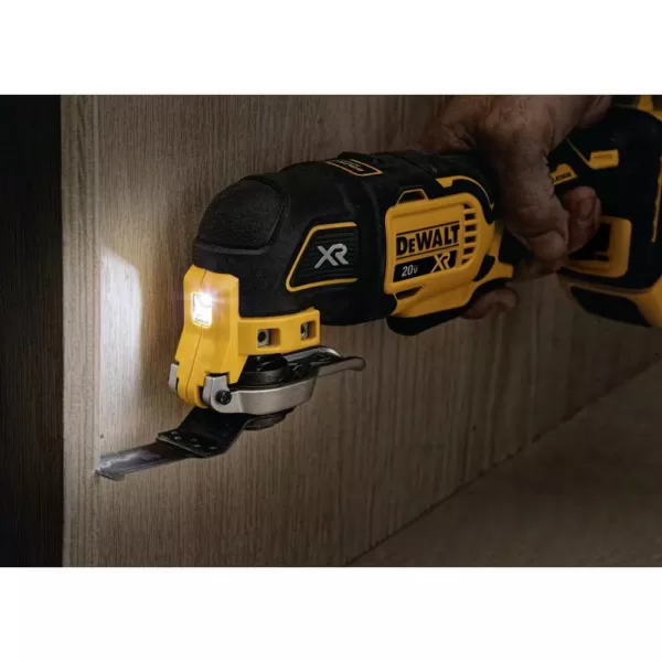 DEWALT 20-Volt MAX XR Cordless Brushless 3-Speed Oscillating Multi-Tool with (1) 20-Volt 2.0Ah Battery & (1) 4.0Ah Battery