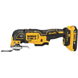 DEWALT 20-Volt MAX XR Cordless Brushless 3-Speed Oscillating Multi-Tool with (1) 20-Volt 2.0Ah Battery & 4-1/2 in. Grinder