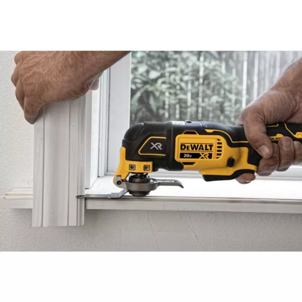 DEWALT 20-Volt MAX XR Cordless Brushless 3-Speed Oscillating Multi-Tool with (1) 20-Volt 2.0Ah Battery & Jigsaw