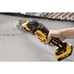 DEWALT 20-Volt MAX XR Cordless Brushless 3-Speed Oscillating Multi-Tool with (1) 20-Volt 2.0Ah Battery & 5 in. Sander