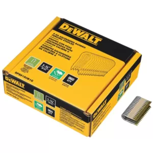 DEWALT 1.5 in. x 9-Gauge Galvanized Barbed Paper Tape Fencing Staples (960 per Box)